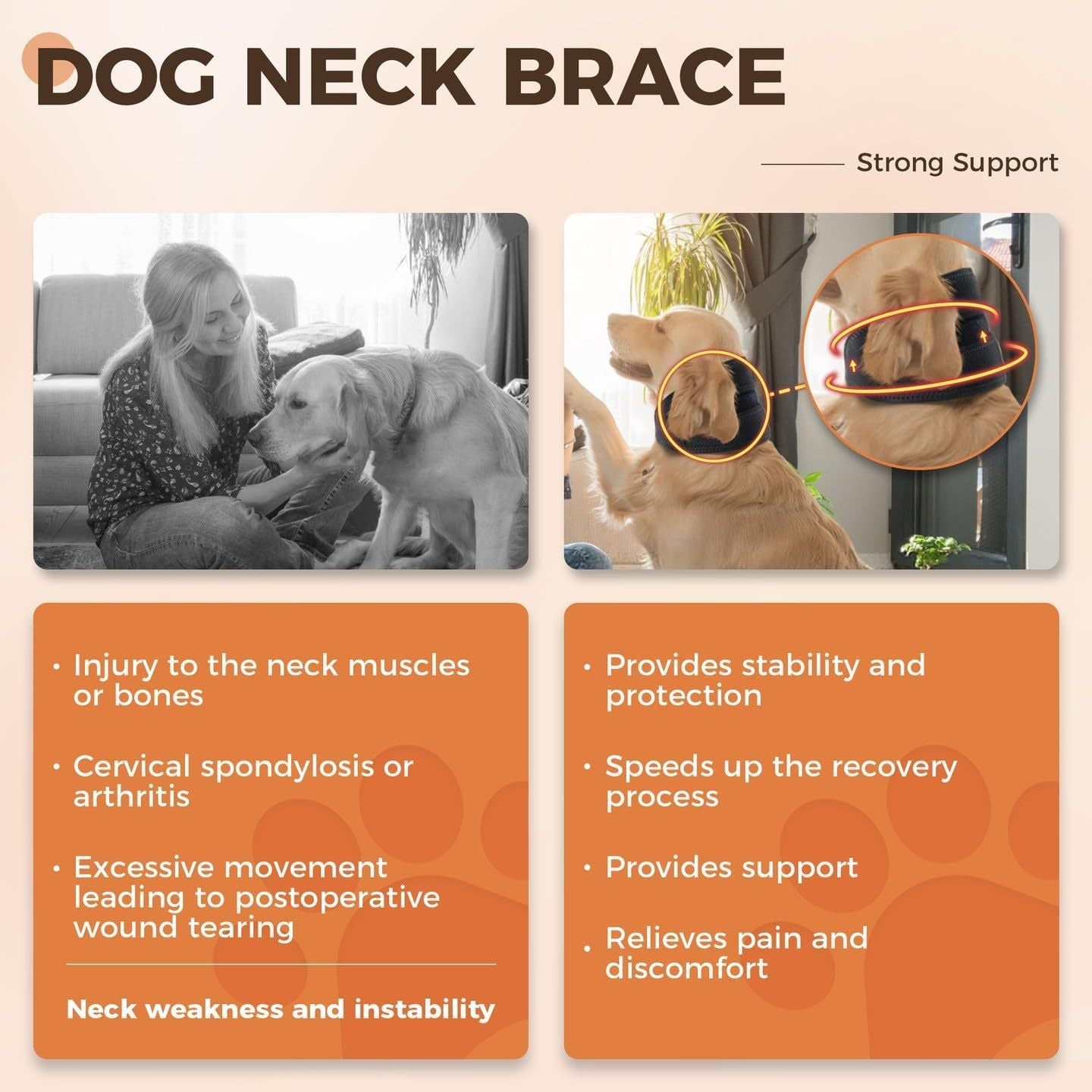 Dog Cervical Collar Neck Brace