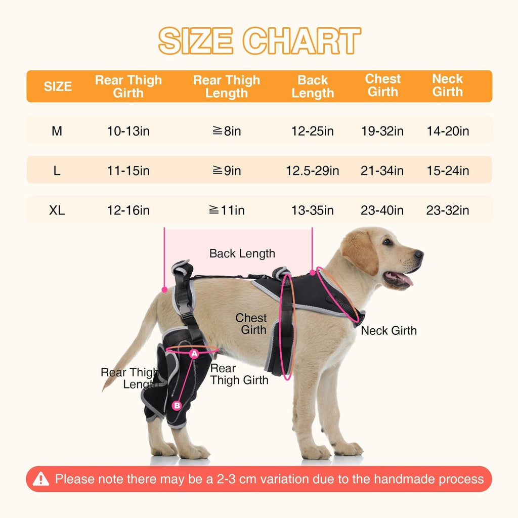 Adjustable Dog ACL Knee Brace – Single/Dual Leg Support