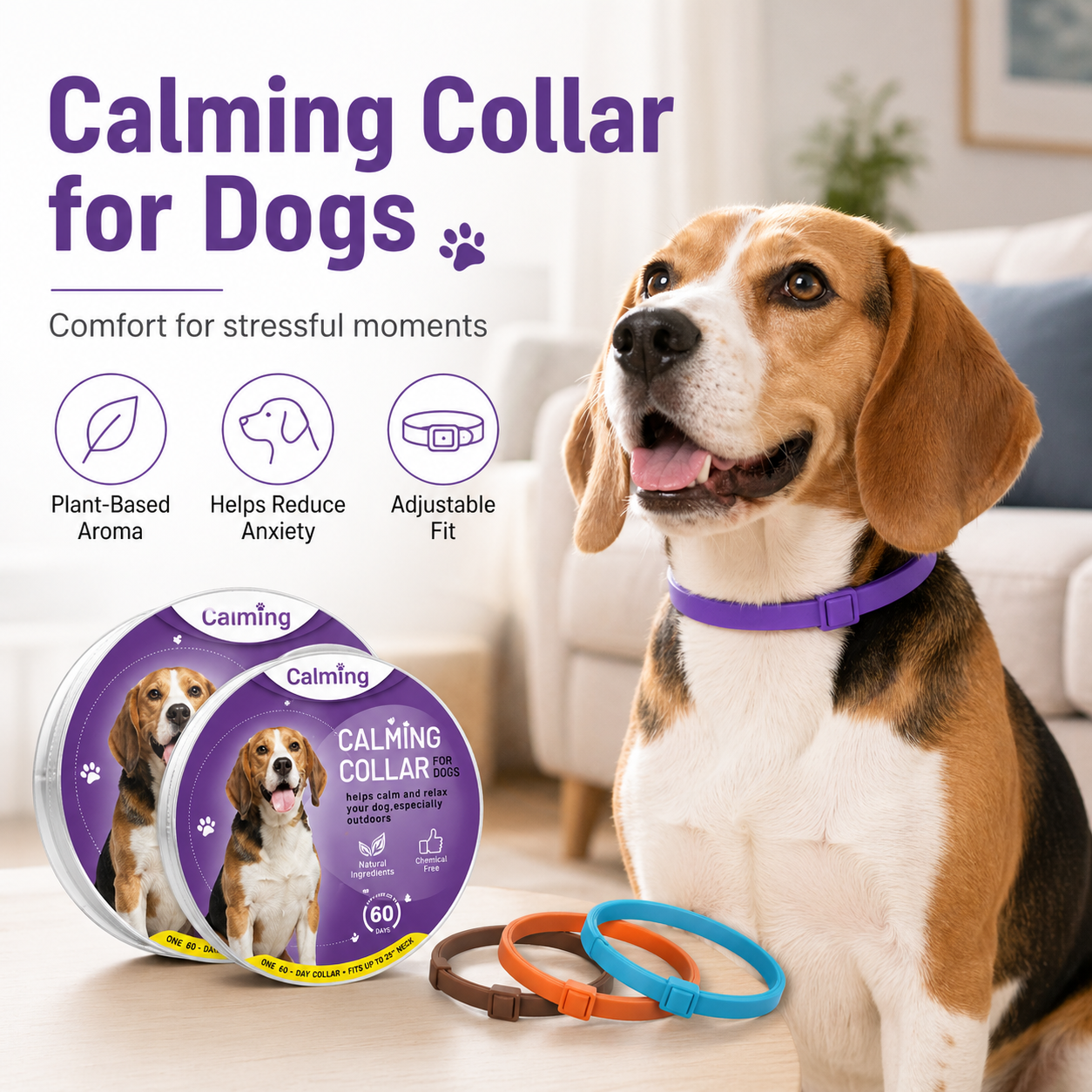 Dog Pheromone Calming Collar