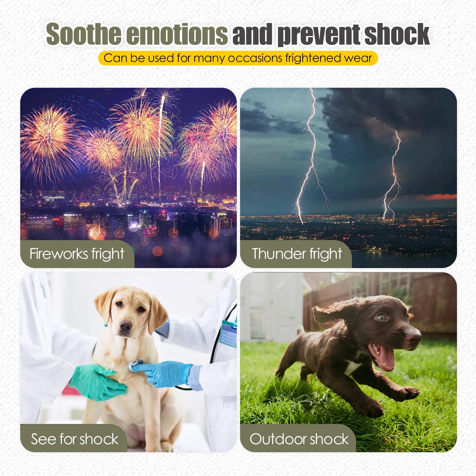 Dog Anxiety Relief Vest with Ear Cover
