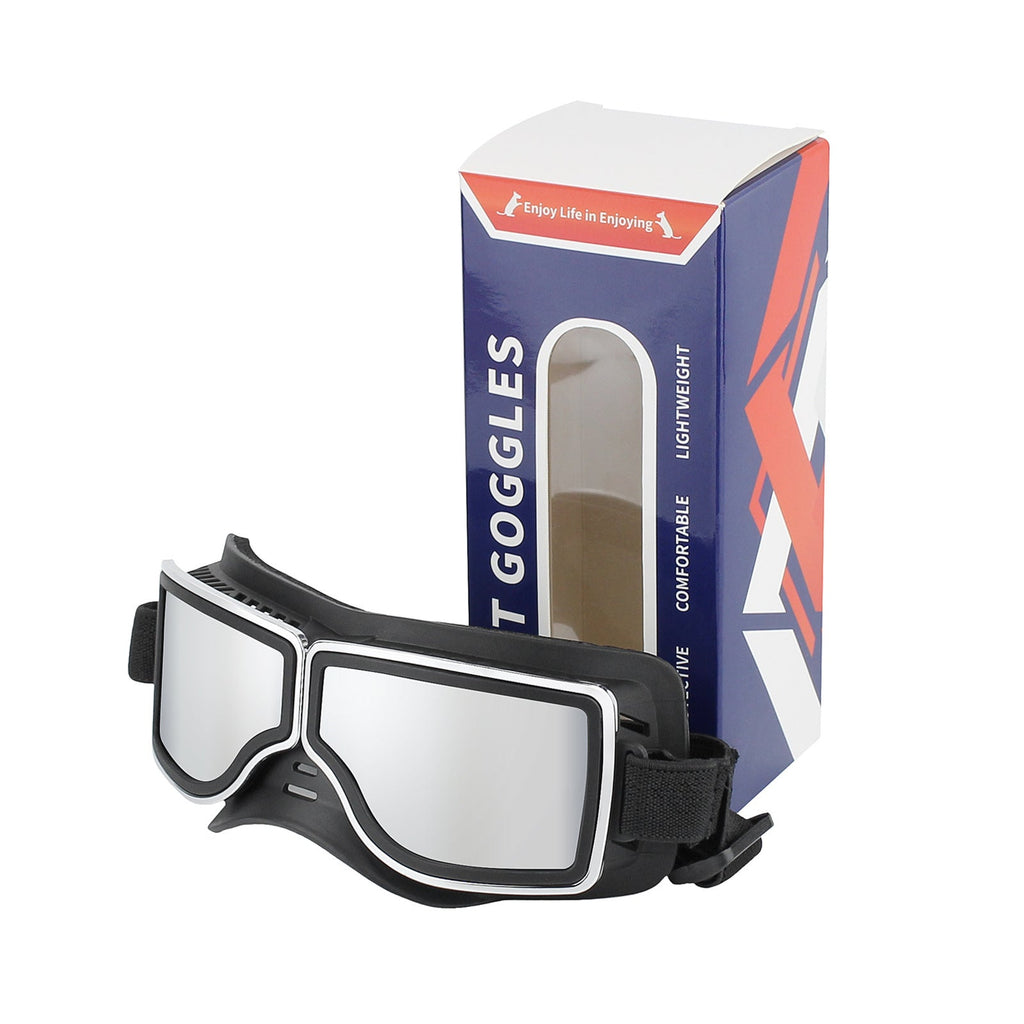 1Set Dog Goggles Medium-Large Dog Sunglasses Anti-dust Windproof Dog Goggles