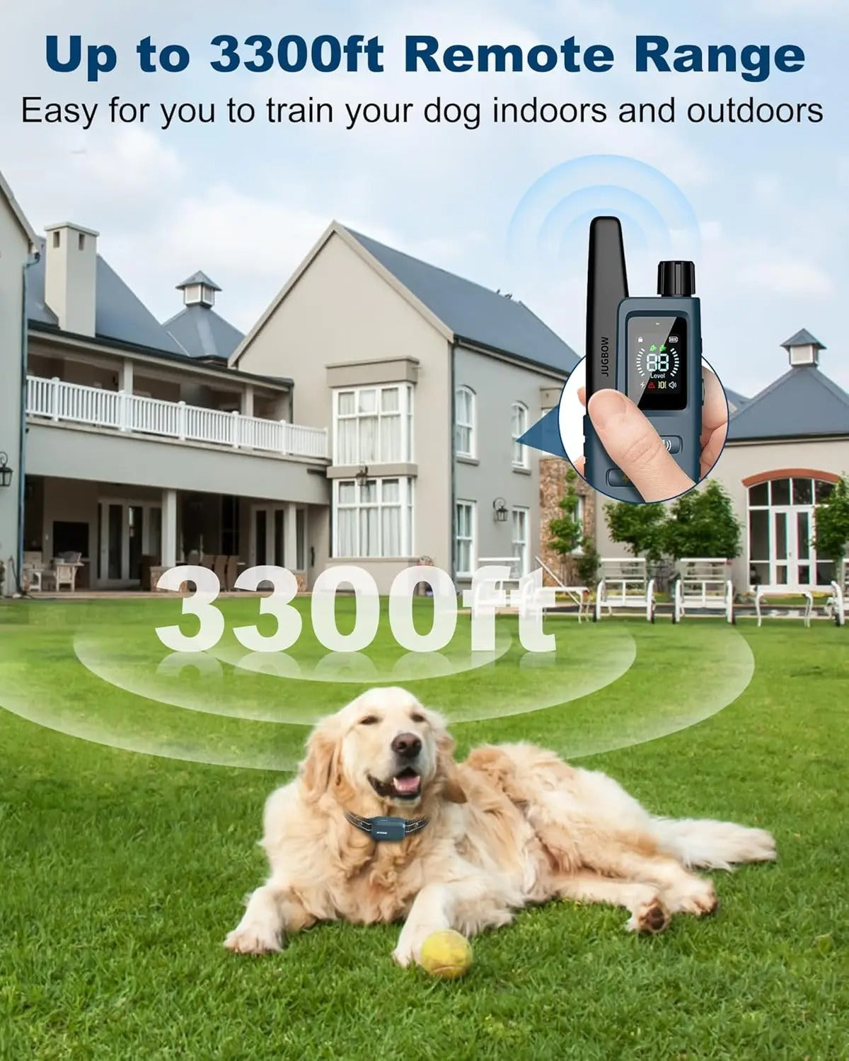 Dog Training Collar with Remote Dog Shock Collar 2 Dogs with 4 Training Modes