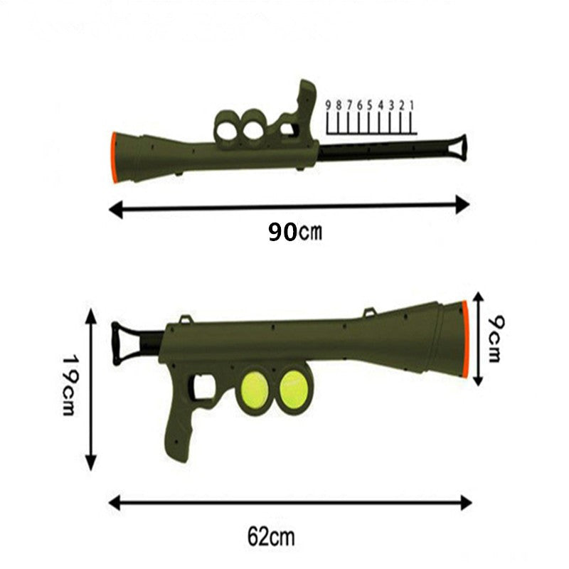 Pet Ball Launcher Gun Dog Ball Thrower-Interactive Dog Pet Chew Toys