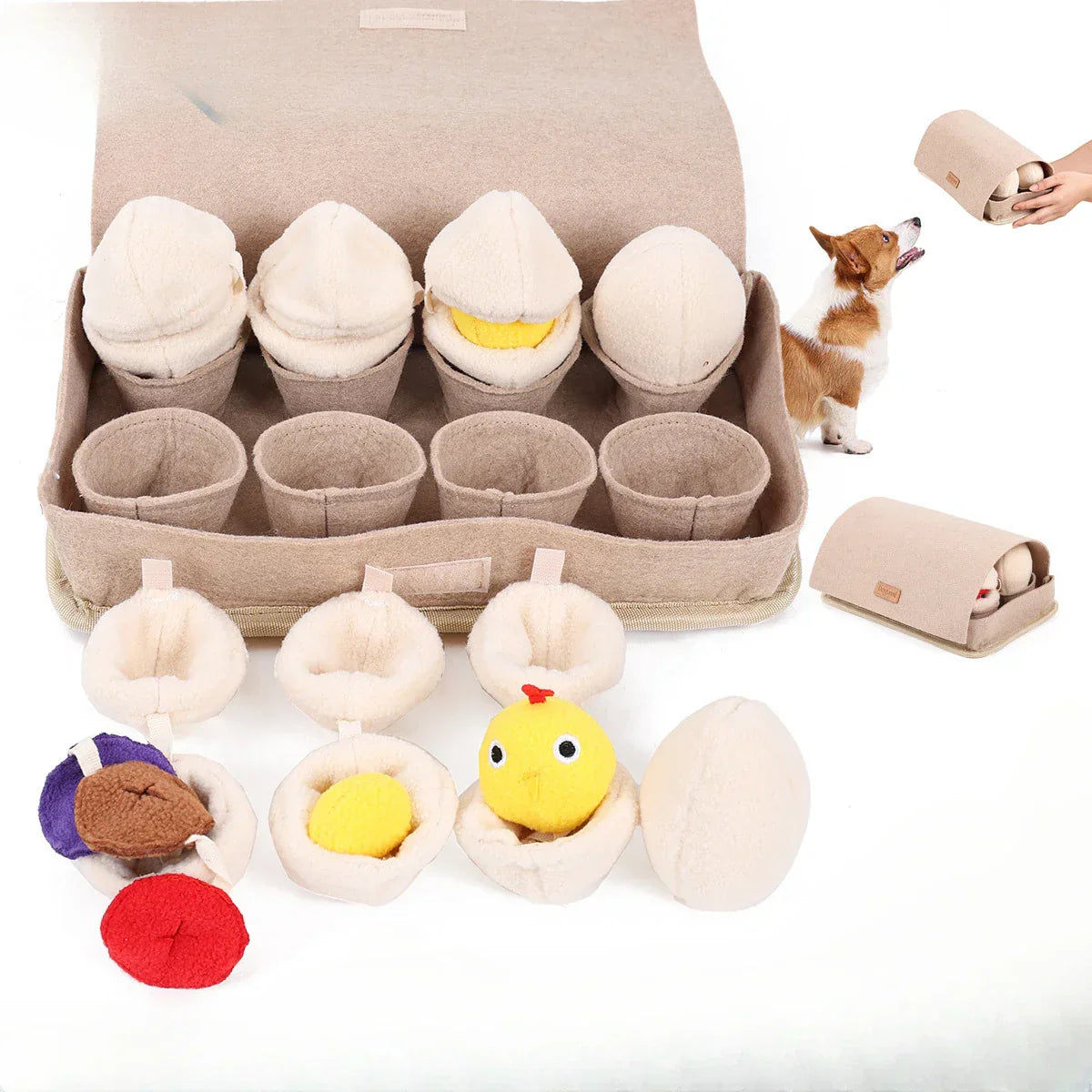 Pet Dog Toy Egg Blind Box Sniffing Dog Toy Dogs Slow Feeding Mat