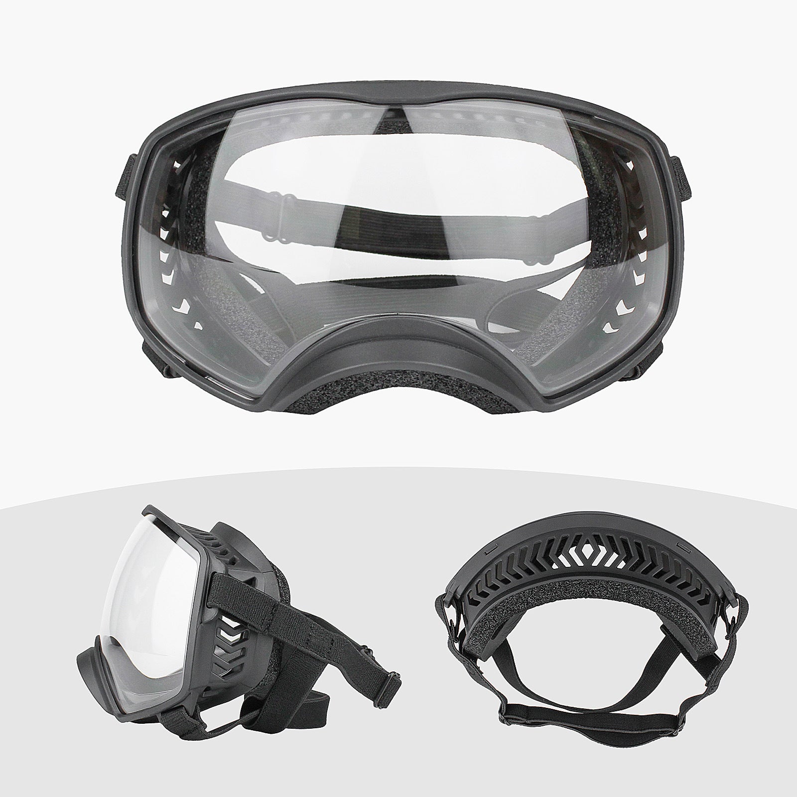 Pet Goggles Anti-UV Dog Glasses Windproof Dog Goggles with Adjustable Strap