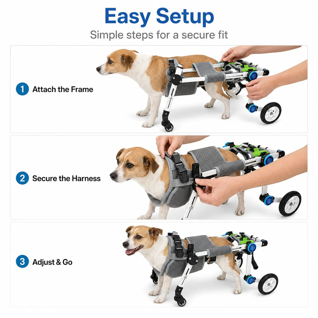 Dog Wheelchair for Disabled Dogs – Full Body Support