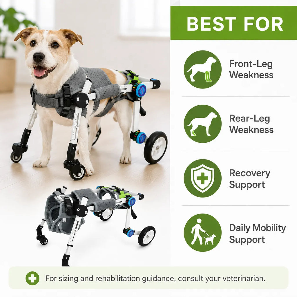 Dog Wheelchair for Disabled Dogs – Full Body Support